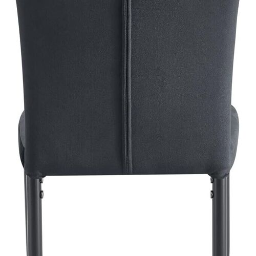 mcc direct Dining Chairs, Velvet High Back Kitchen Chairs with Upholstered Soft Seat and Metal Legs for Home, Office, Dining and Reception - Elle