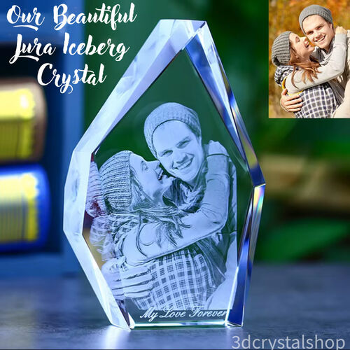 The Beautiful 3D Jura 14x10x6cm Pure Crystal Iceberg