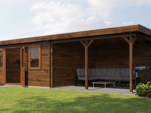 400cm x 400cm + 400cm Veranda