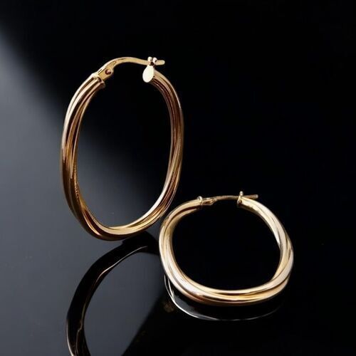 Large oval twisted creoles