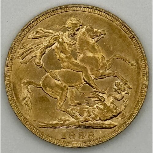1888 Jubilee head full gold sovereign