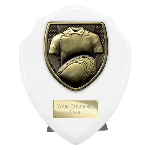 Cobra Shield Rugby Shirt & Ball Award Arctic White