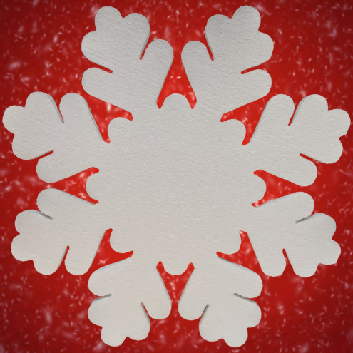 400mm Snowflakes 10 Pack, design 4