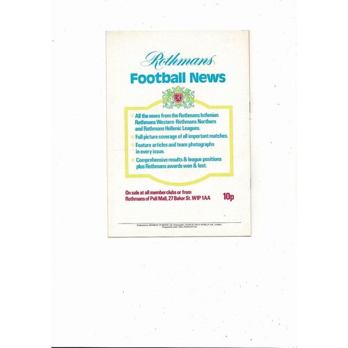 1975 Matlock Town v Scarborough FA Trophy Final Football Programme