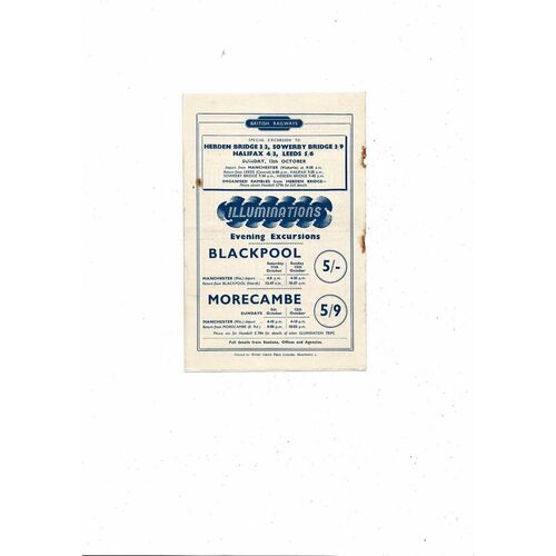 1952/53 Manchester City v Cardiff City Football Programme