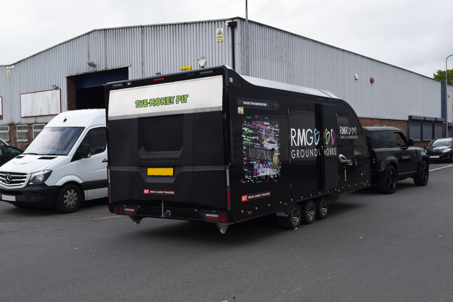 Rob Morris Groundworks Ltd -  Brian James Race Trailer 