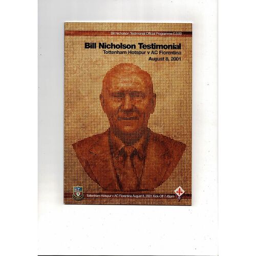 Testimonial Football Programmes