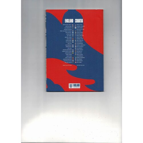 2018 England v Croatia Football Programme + Insert & Press Cuttings
