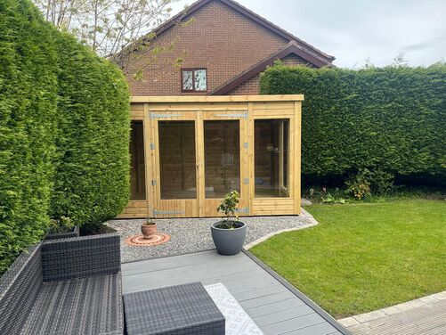 #SHP008 13x10 Pent Summer House