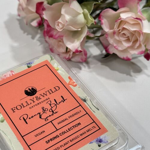 Peony & Blush Suede Spring Wax Melts