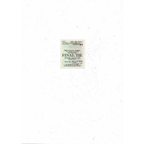 1961 Leicester City v Tottenham Hotspur FA Cup Final Football Programme & Ticket