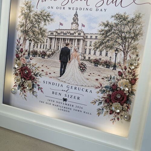 Personalised Wedding Venue Frame
