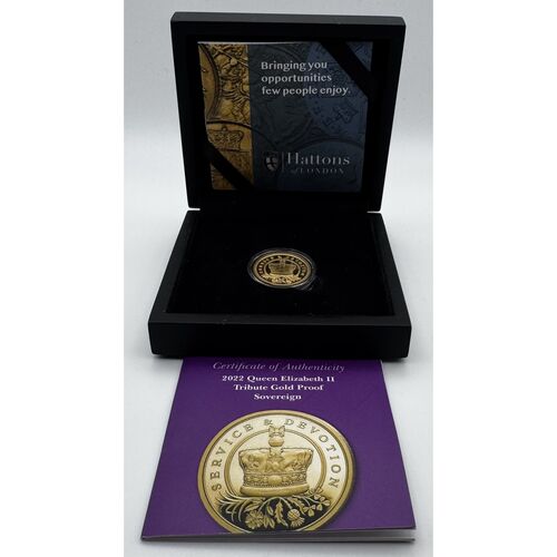 2022 QE11 gold proof full sovereign