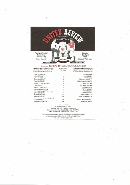 Many more Football Programmes listed today