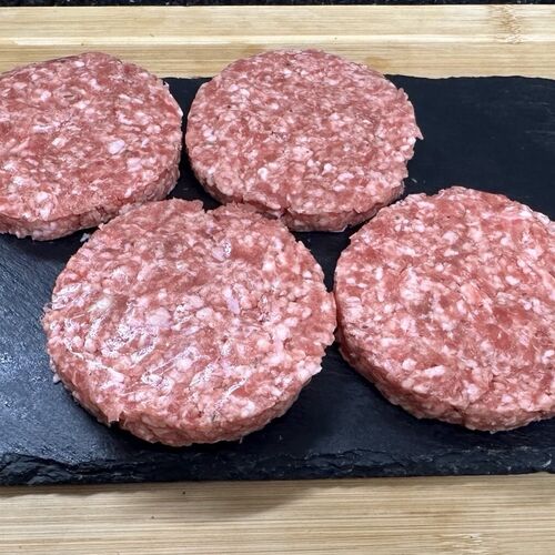Pork and apple burgers 4oz