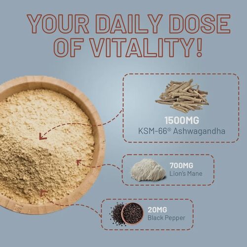 Prowise Ashwagandha & Lion's Mane 2200mg 120 tablets