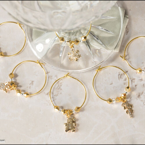 Christmas Wine Glass Charms