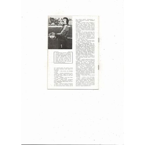 1982/83 Widzew v Juventus European Cup Semi Final Football Programme