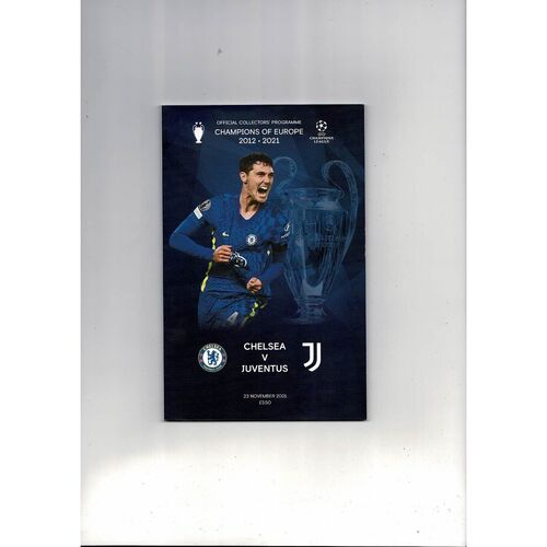 Chelsea v Juventus Champions League Football Progamme 2021/22