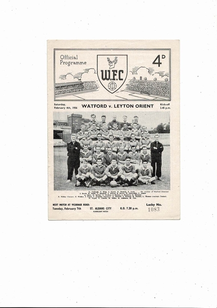 Football Programmes being listed today