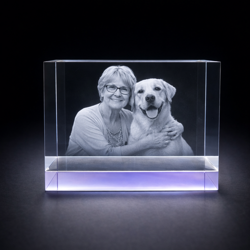 The New Superb Mega Duloch HINT OF LILAC  15x8x8cm Crystal Block Copy