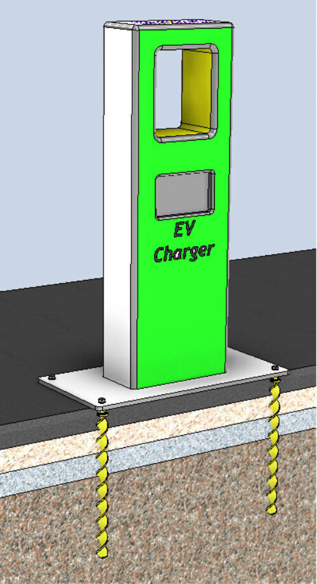 EV Charging Pedestal | Spirafix