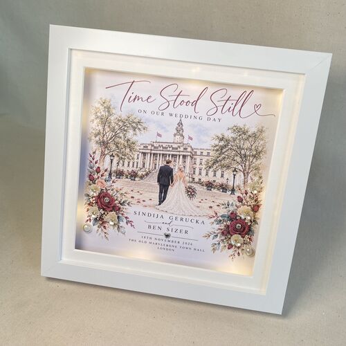Personalised Wedding Venue Frame