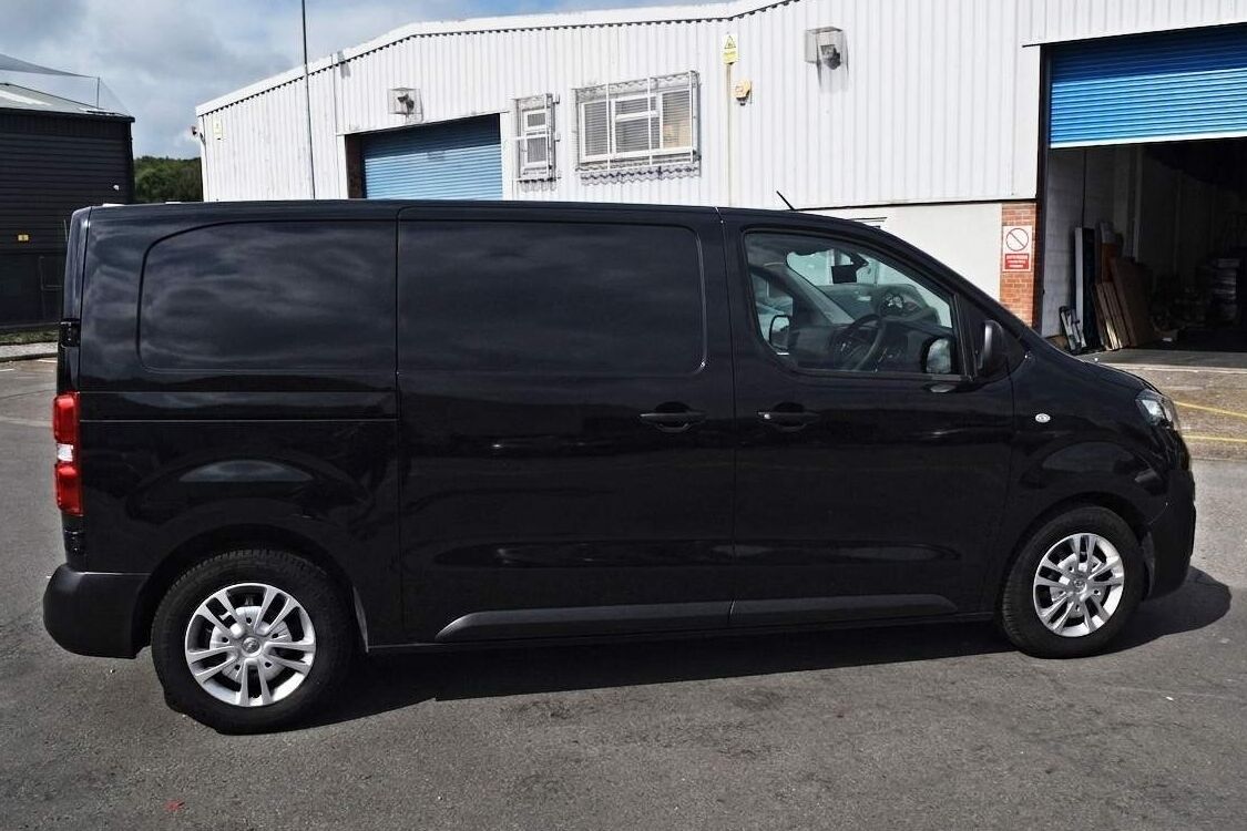 Tradesman business van before branded vehicle wrap and graphics have been installed.