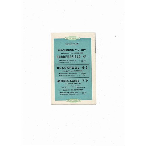 1955/56 Manchester City v Arsenal Football Programme