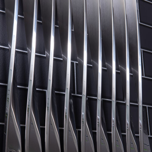 AEON TWISTER ALTERNATING BRUSHED - POLISHED STAINLESS STEEL FINISH