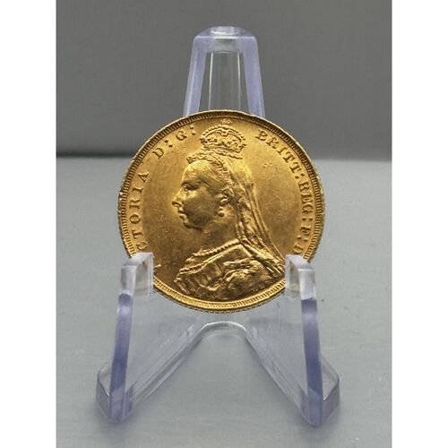 1888 Queen Victoria jubilee head full gold sovereign