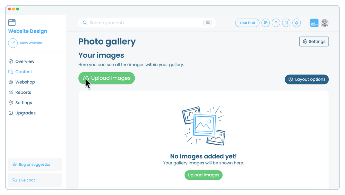 How to add and manage an image gallery | Webfactory Support | Webfactory