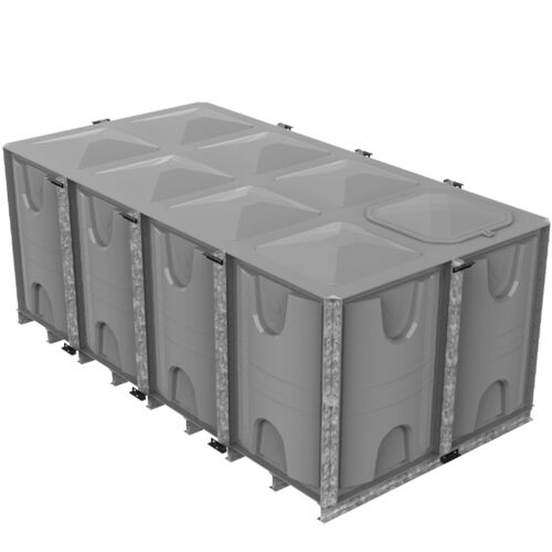 PW.4X2X1.5.IFB.AG - 12000  LITRE SECTIONAL WATER TANK, INTERNALLY FLANGED BASE (IFB)