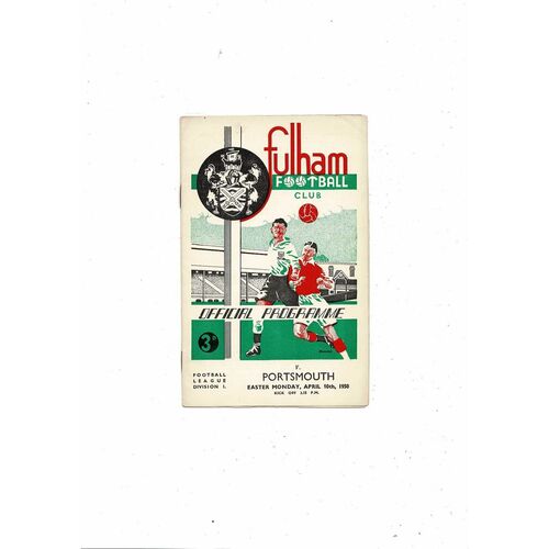 1949/50 Fulham v Portsmouth Football Programme