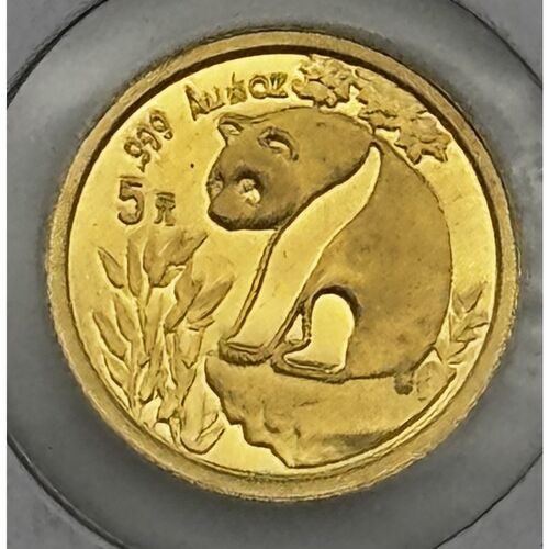 1993 gold 1/20th Chinese panda coin
