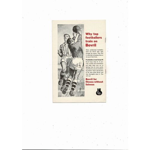 1963 Sutton United v Wimbledon Amateur Cup Final Football Programme
