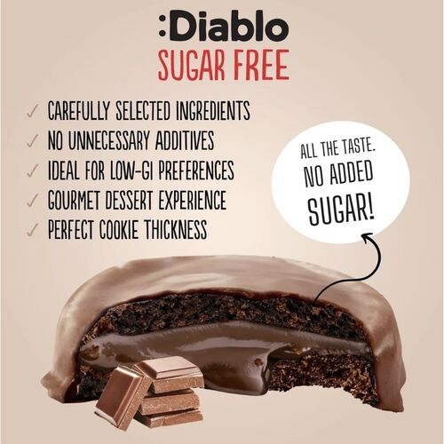 Diablo No Added Sugar Dark Chocolate Cookies & Cream 128g