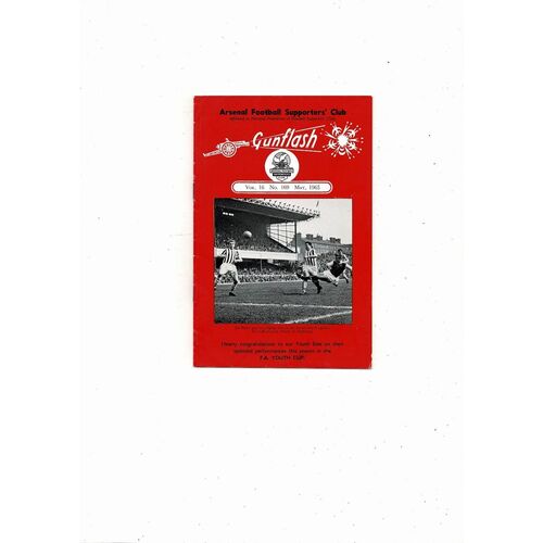 Arsenal Gunflash Magazine Vol 16 No. 169 May 1965