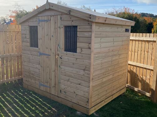 #A080 8x6 Apex Reverse Shed