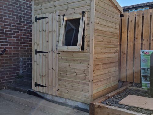 #P074 6x4 Pent Shed