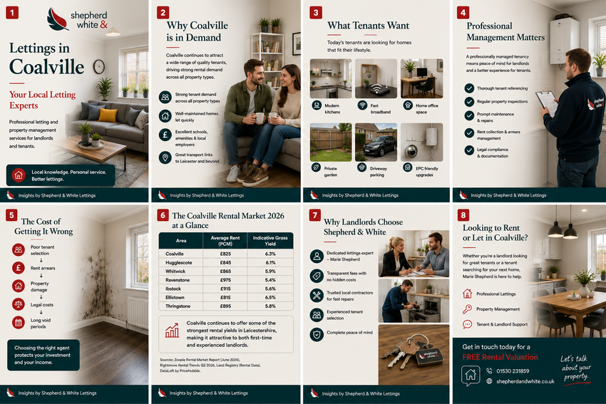 Lettings in Coalville - Shepherd &amp; White, Letting Agents