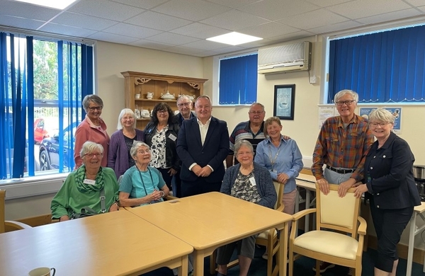Conwy Dementia Centre, visit from Darren Millar