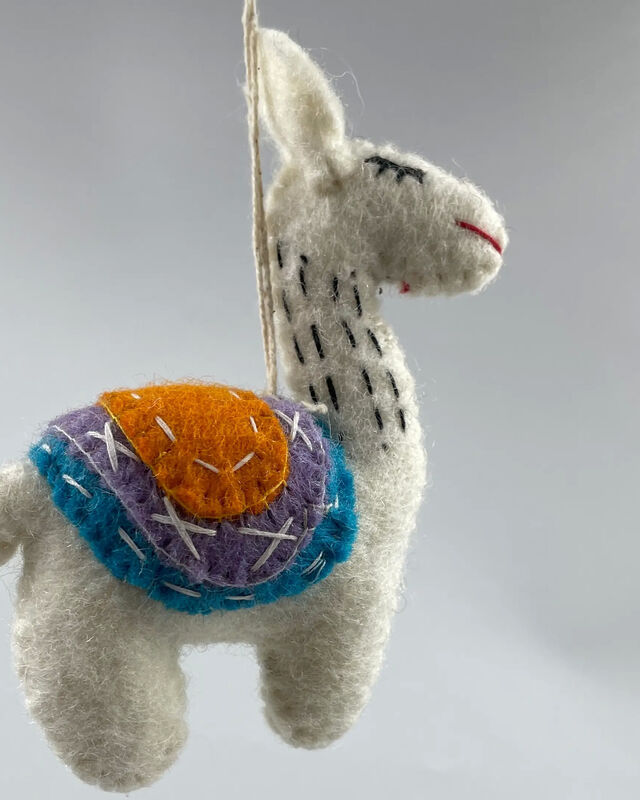 Handmade Beautiful Lama Felt Decoration/Ornaments