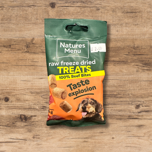 Nature's Menu Beef Raw Freeze Dried Bites