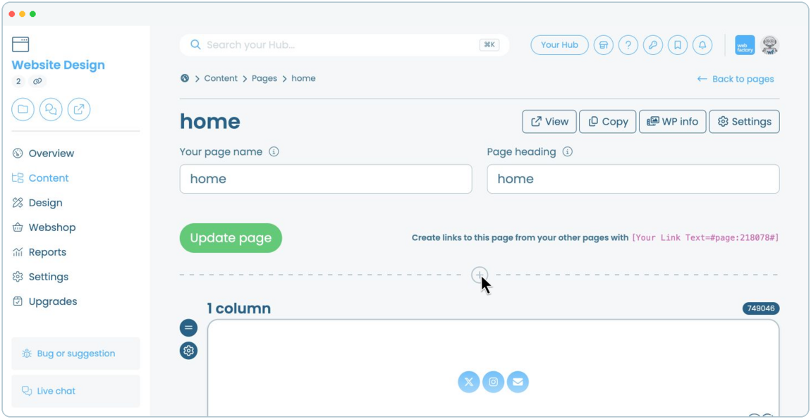 How to add a tabbed price list to a website page | Webfactory Support | Webfactory