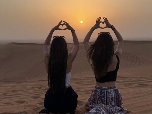 Evening Red Dune Desert Safari 🌅🏜️ With BBQ Dinner 🍽️🔥