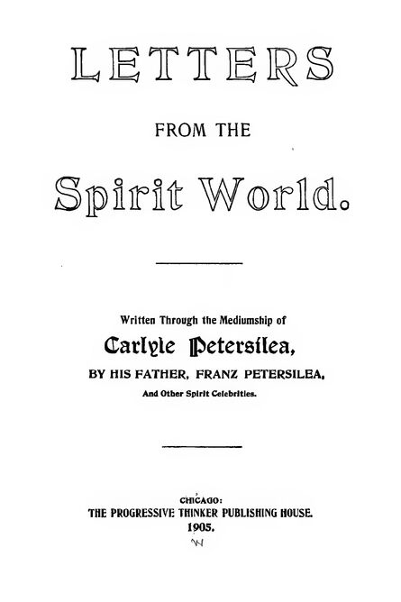 1905 | Letters From the Spirit World