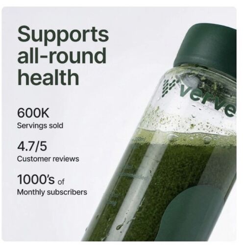 Verve Transparent Greens V40 Daily Greens Powder 195g (30 Servings)