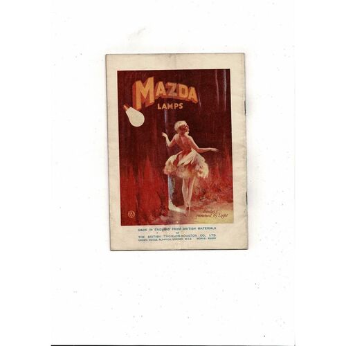 1932 England v Scotland Home International Original Football Programme