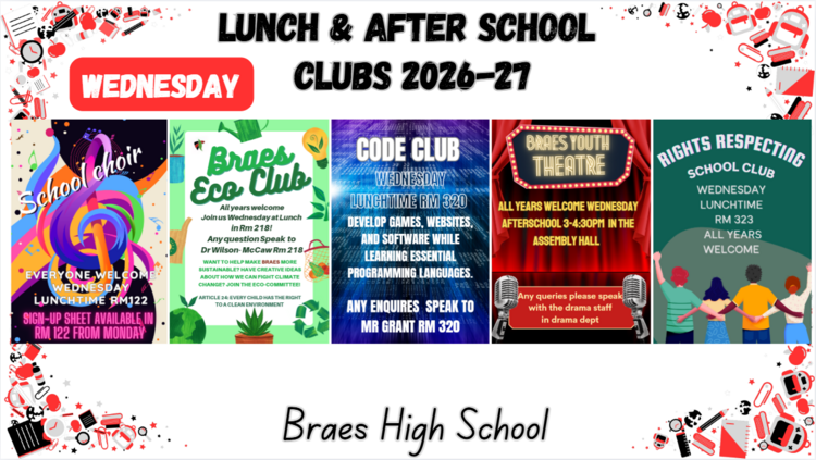 Clubs and Activities | Braes High School | Braes High School | Secondary School Falkirk | Falkirk Education